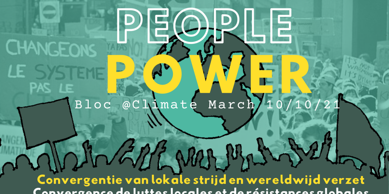 Rejoignons le Bloc « PEOPLE POWER » à la marche climat du 10 octobre !