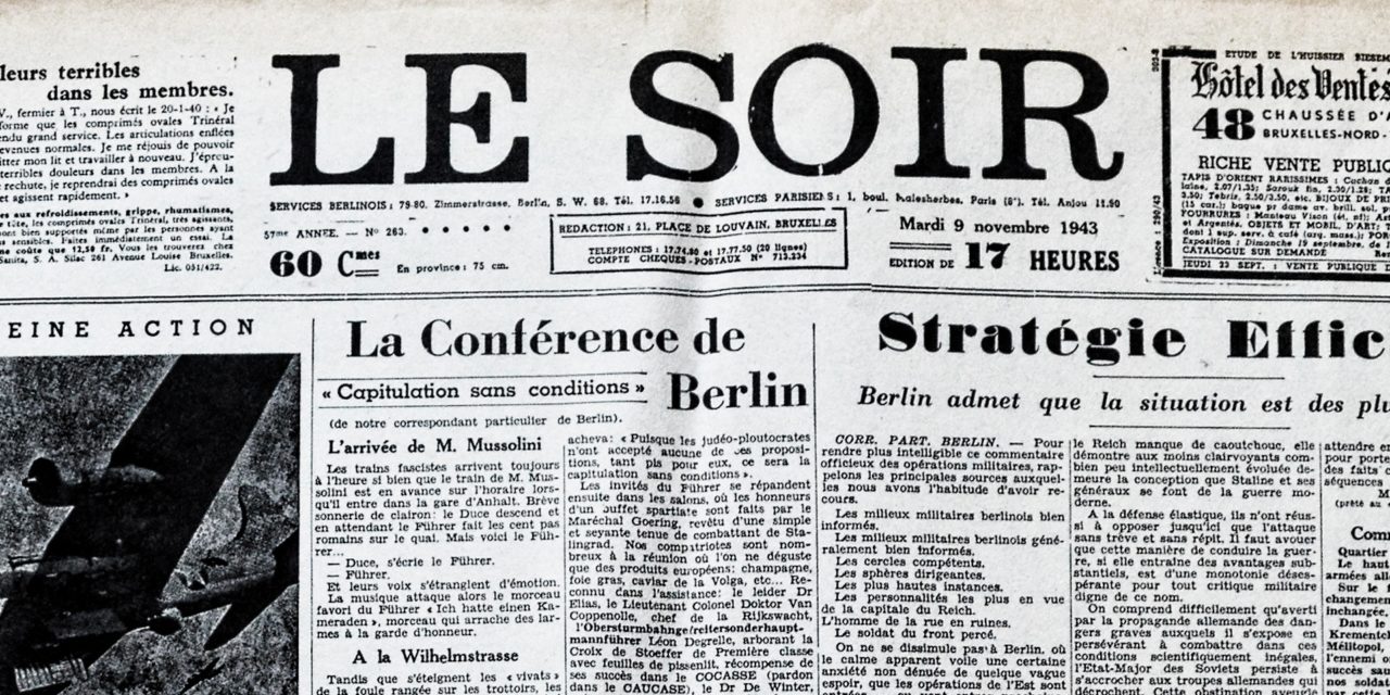 Le faux « Soir » belge : un pied-de-nez au fascisme