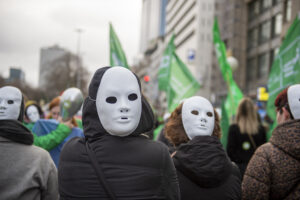 Mobilisation du secteur non-marchand le 31 janvier 2023 à Bruxelles (Dominique Botte / Gauche anticapitaliste / CC BY-NC-SA 4.0)