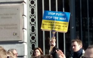 action contre la guerre en Ukraine, 5 mars 2022, Bruxelles