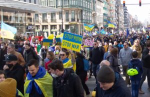 manifestation solidarité Ukraine 6 mars 2022, Bruxelles