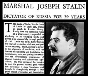 Stalin death (source : flickr)