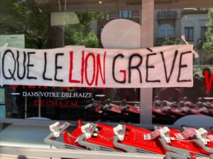 Delhaize grève 22 mai Credit Gauche anticapitl