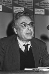 Débat entre l'économiste Ernest Mandel et Boe Thio sur la stratégie anti-crise de la gauche. Ernest Mandel, 29 mars 1982