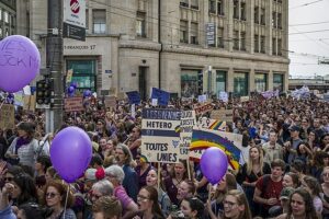 Women's strike of 14 June 2019 in Lausanne Grève des femmes à Lausanne, le 14 juin 2019