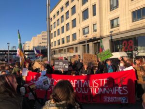 Photo : Le bloc des Féministes anticapitalistes le 8 mars 2022 (Gauche anticapitaliste / CC BY-NC-SA 4.0)