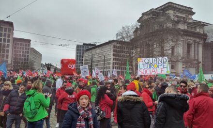 Manifestation européenne des syndicats: La solidarité internationale de classe est la seule réponse!