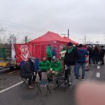 Mobilisation syndicale devant Total Energies à Feluy