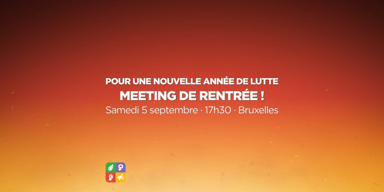 Pour une nouvelle année de lutte – meeting de rentrée