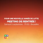 Pour une nouvelle année de lutte – meeting de rentrée