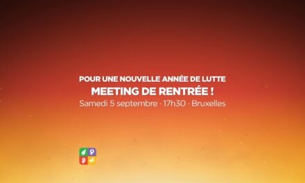 Pour une nouvelle année de lutte – meeting de rentrée