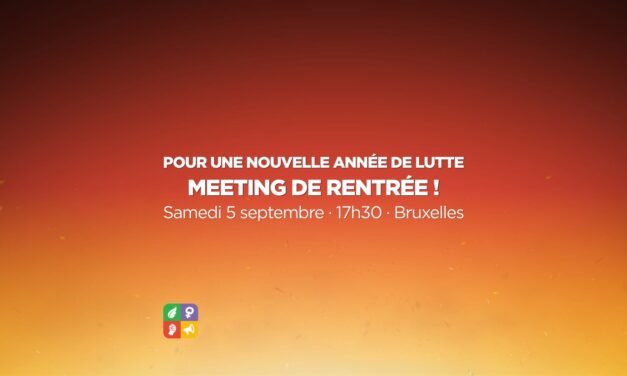 Pour une nouvelle année de lutte – meeting de rentrée