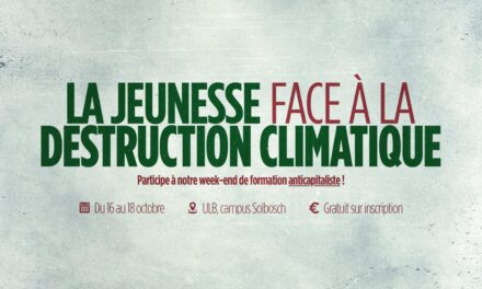 La jeunesse face à la destruction climatique ! Moins de 30 ans ? Inscris-toi !